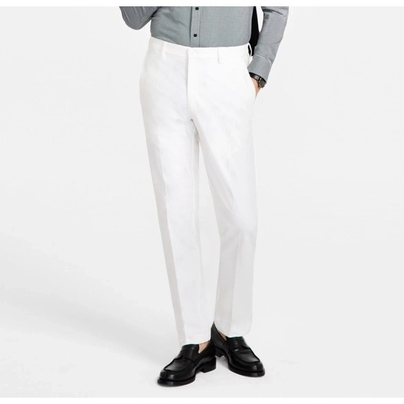 Michael Kors Other - Michael Kors Mens Classic fit Dress Pants 40W 30L White Solid F02219